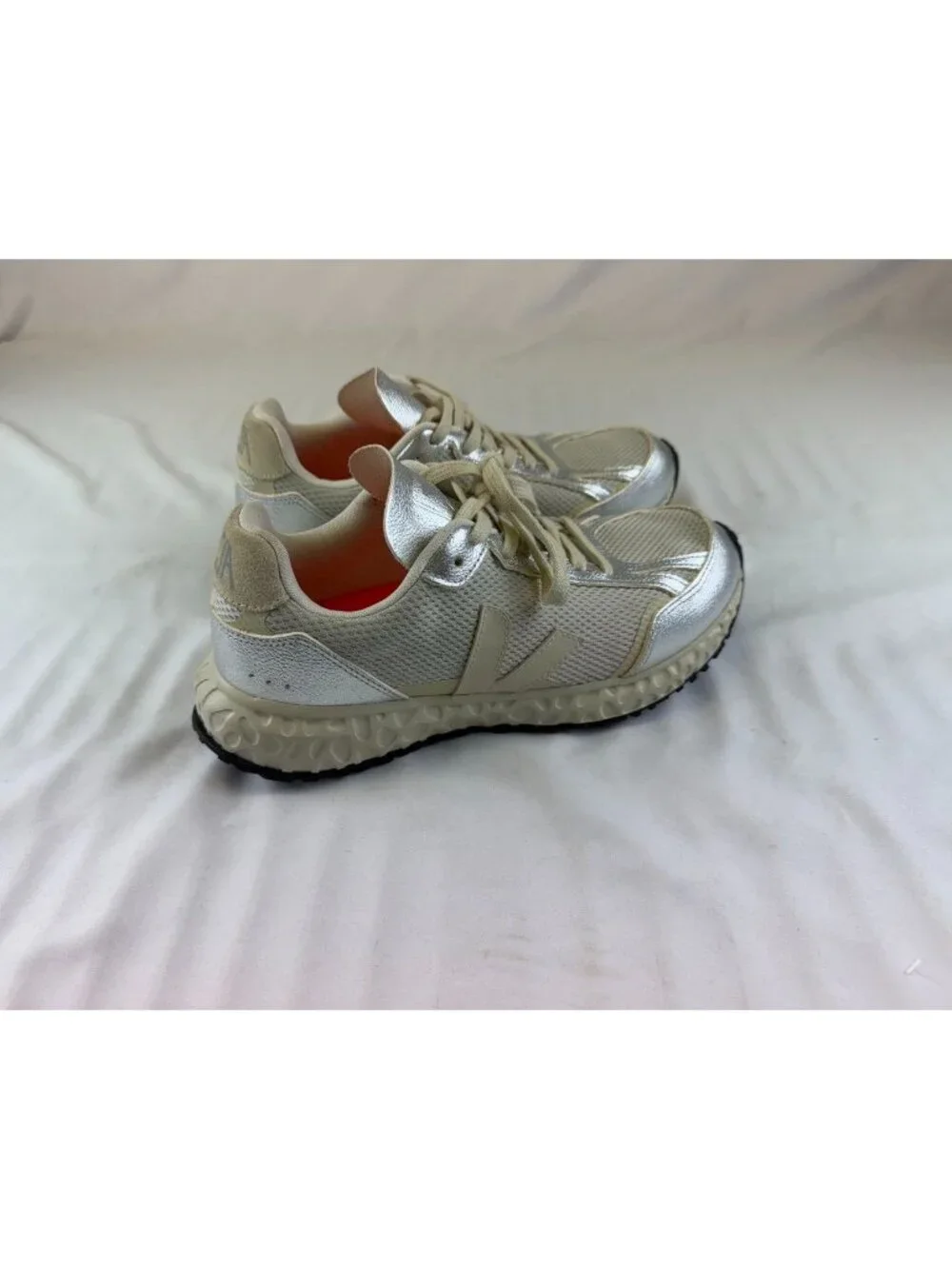 CONDOR ROYALE ALVEOMESH NATURAL PIERRE SILVER Size 39 US 8